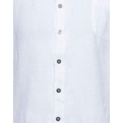 Camisa de lino blanca elegante para hombre