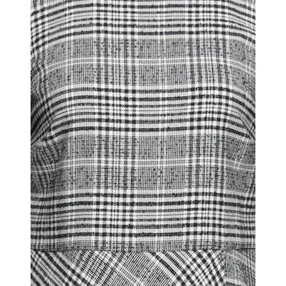 Chic Prince of Wales Check Short Dress