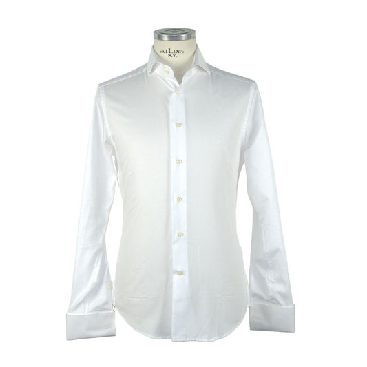 Elegant Ceremony White Cotton Shirt