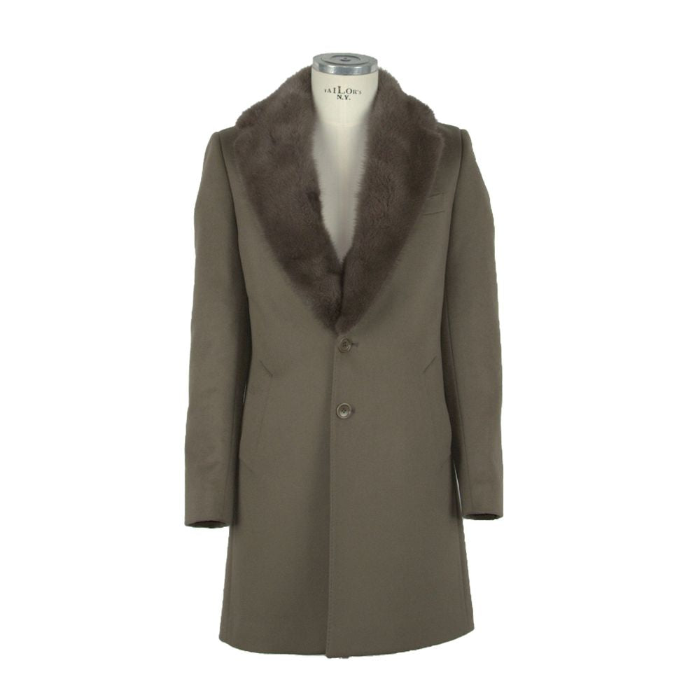 Elegant Italian Wool Mink Coat