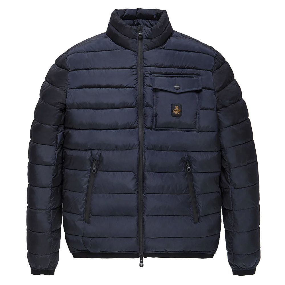 Eco-Friendly Warm Men's Jacket in Blue