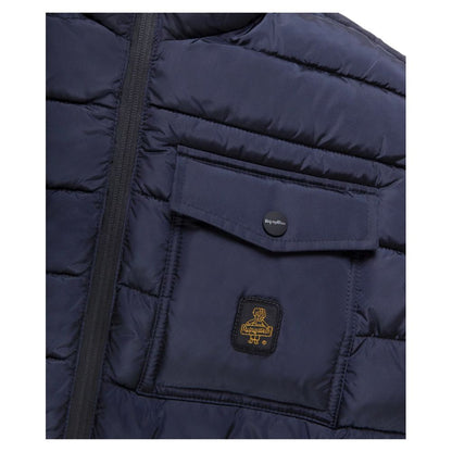 Eco-Friendly Warm Men's Jacket in Blue