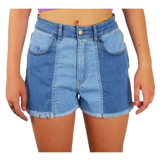 Chic Raw Hem Denim Shorts