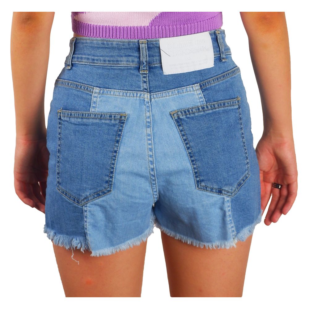 Chic Raw Hem Denim Shorts