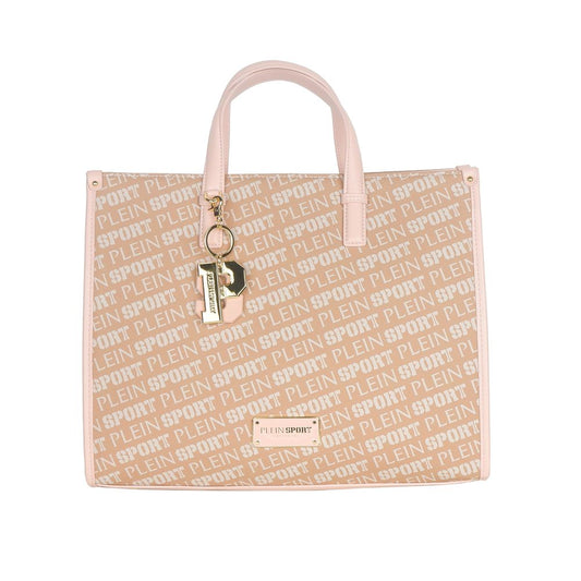 Pastel Pink Tote Elegance with Cross Belt