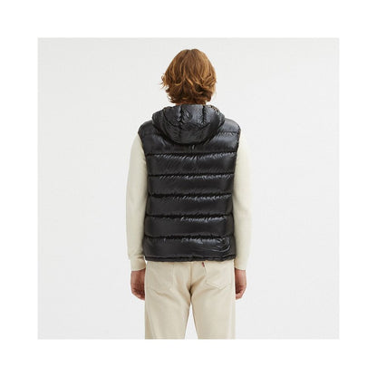 Reversible Hooded Duck Feather Vest