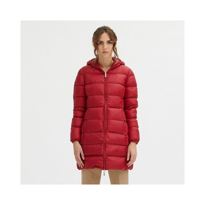 Reversible Goose Down Long Jacket in Pink