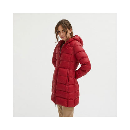 Reversible Goose Down Long Jacket in Pink