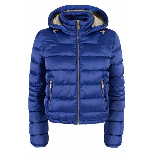 Chic Zippered Short Down Jacket with Hood