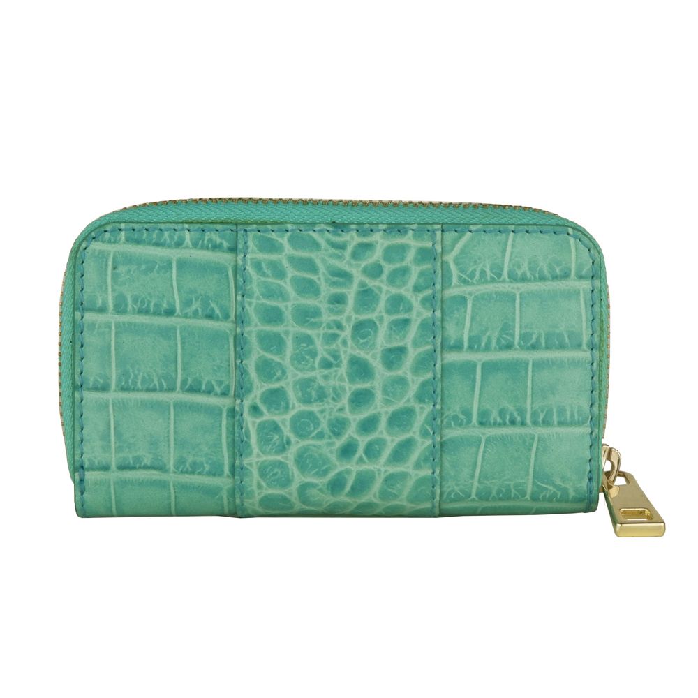 Chic Turquoise Leather Keyholder