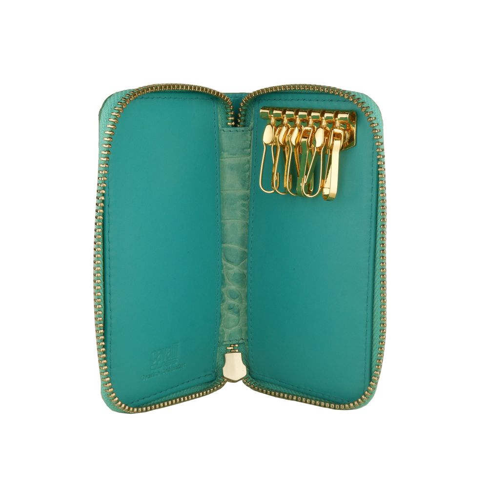 Chic Turquoise Leather Keyholder