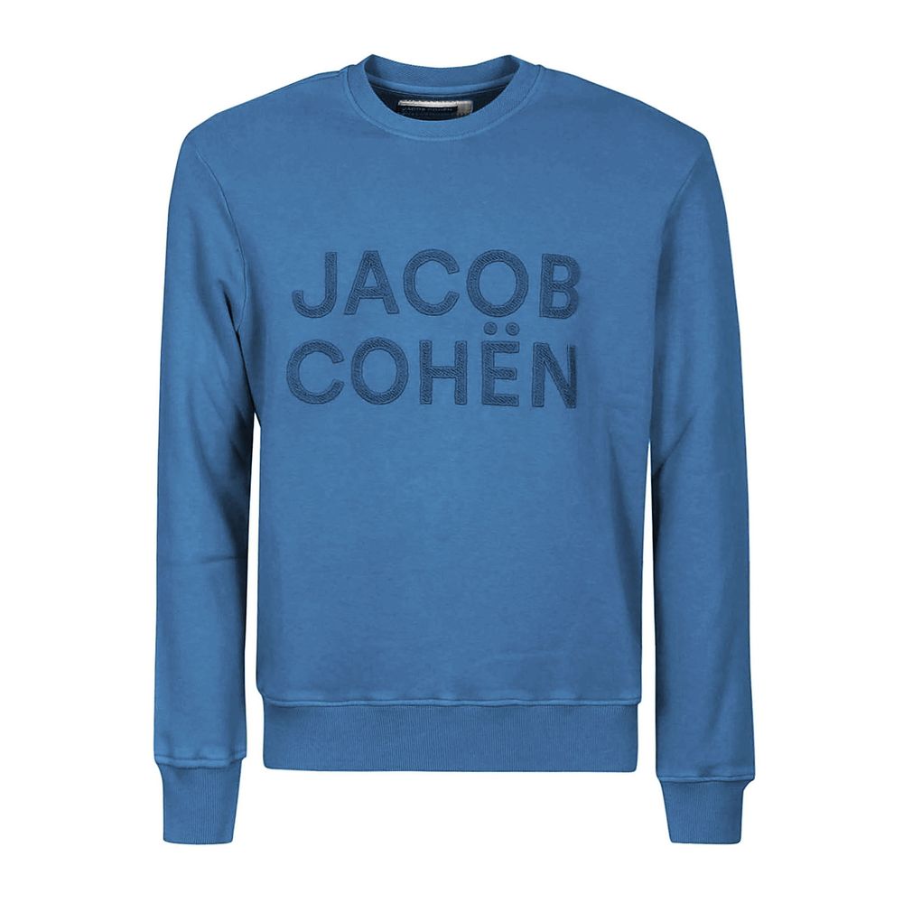 Elegant Sporty Men's Light Blue Sweatshirt