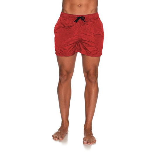 Elegant Pink Nylon Men's Swim Shorts