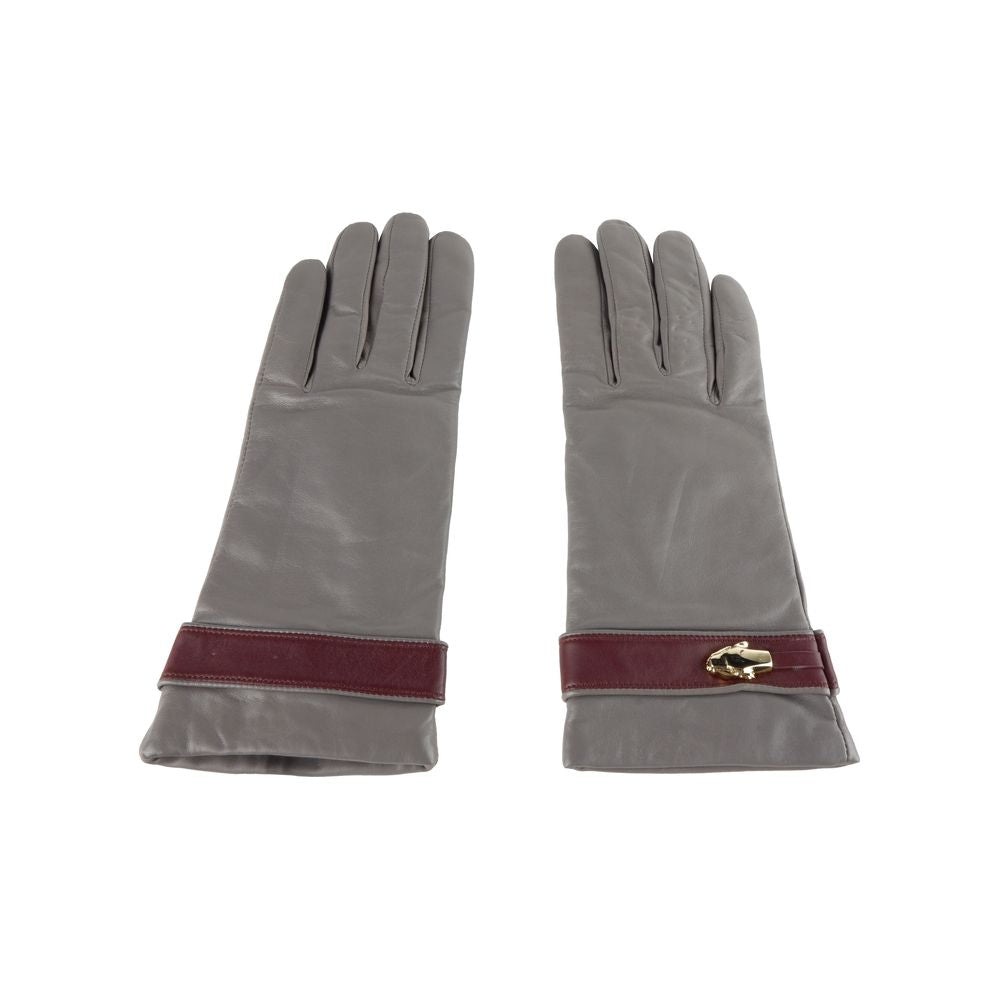 Elegant Lambskin Leather Gloves