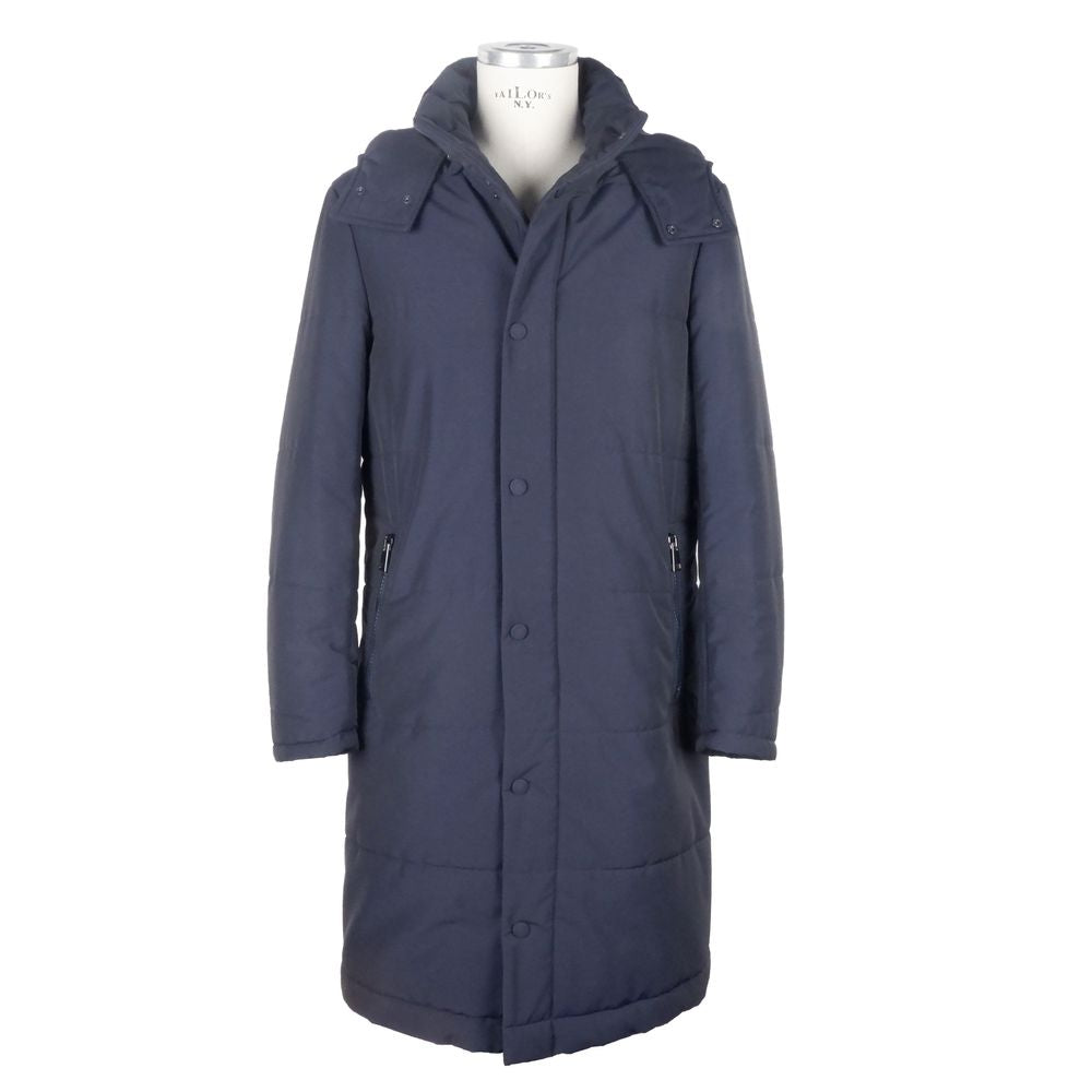 Italian Elegance Wool-Blend Men's Raincoat