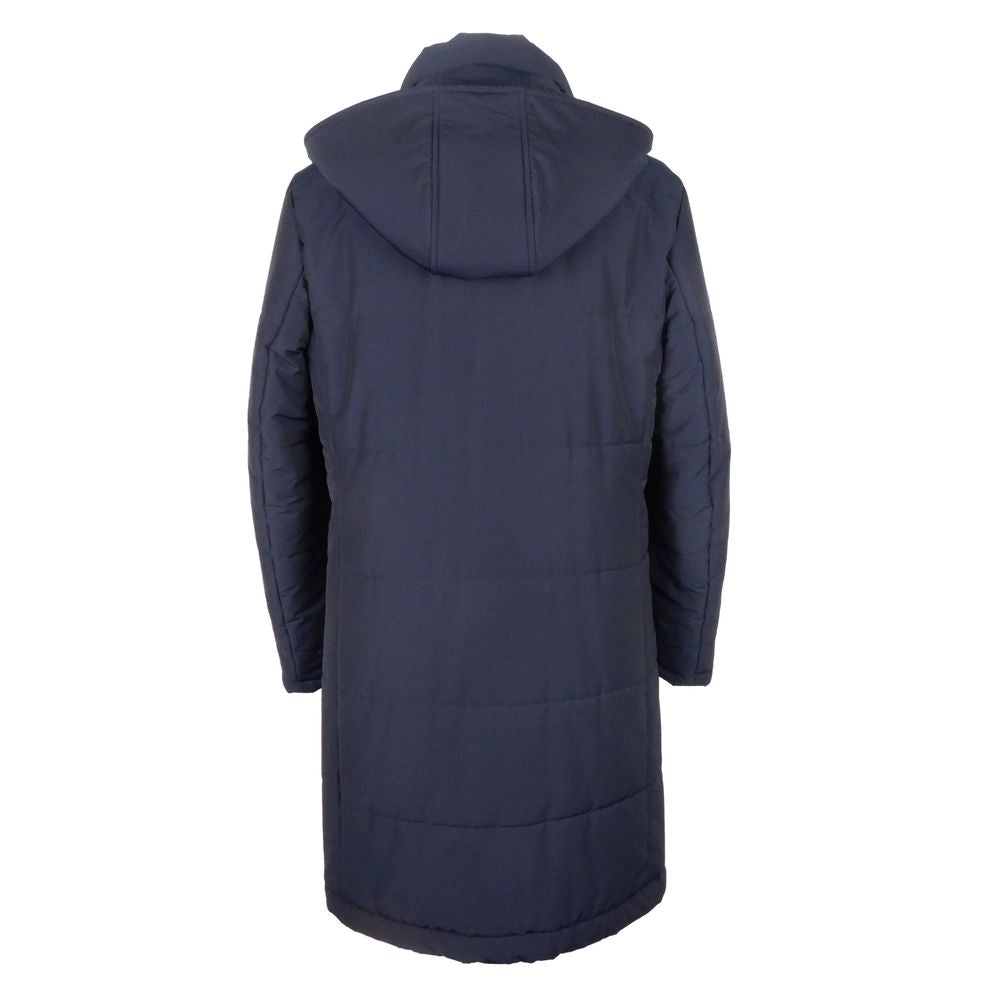 Italian Elegance Wool-Blend Men's Raincoat