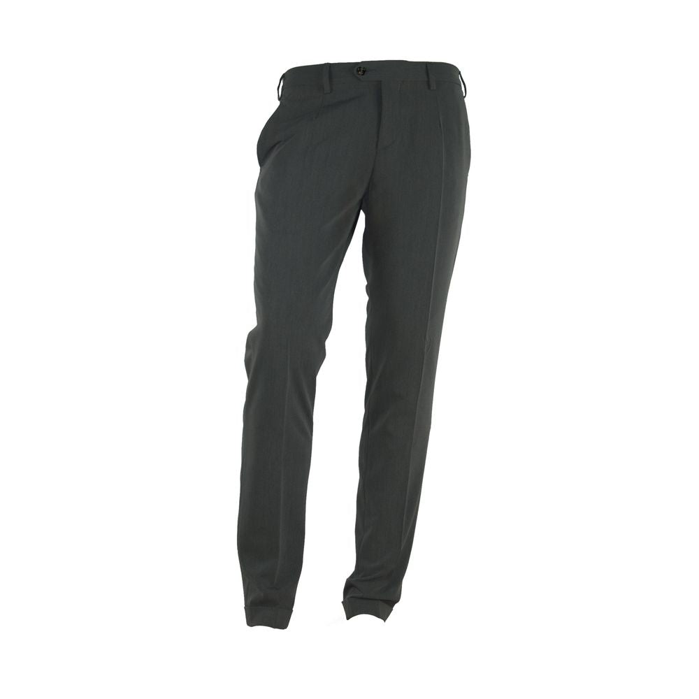 Elegant Italian Gray Trousers for Men