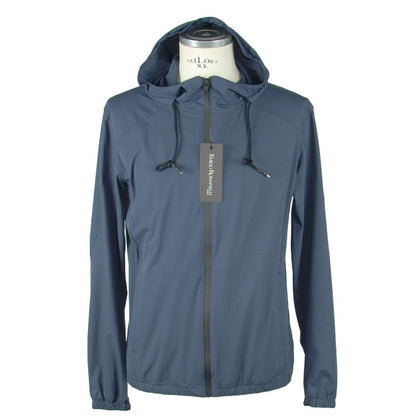 Sleek Synthetic Hooded Jacket