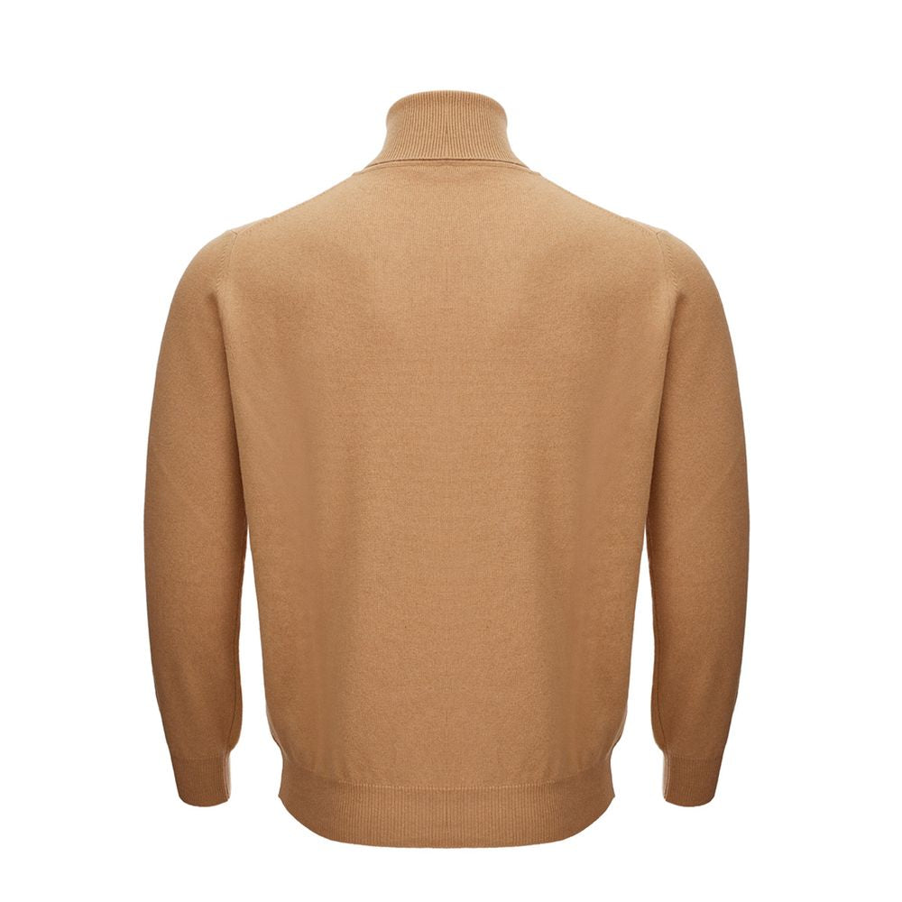 Elegant Woolen Brown Sweater for Men