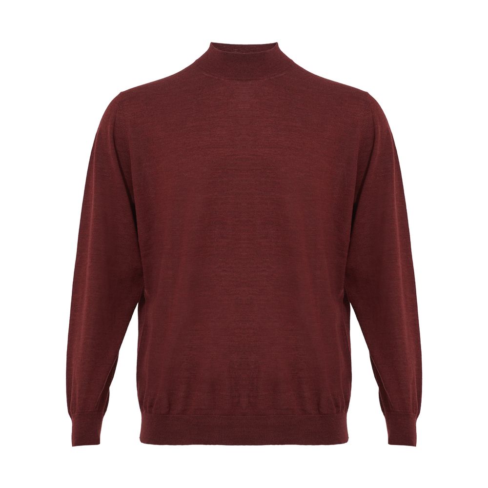 Elegant Cashmere Red Sweater for Men