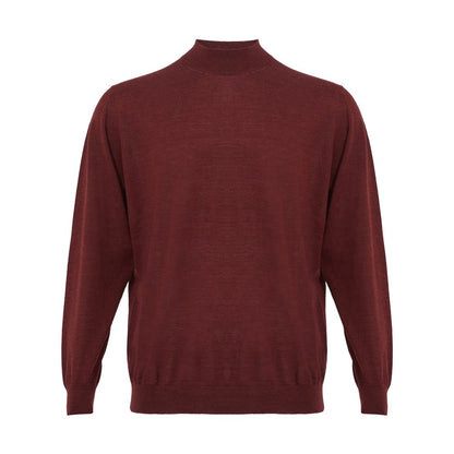 Elegant Cashmere Red Sweater for Men