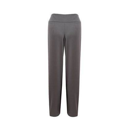 Chic Gray Wool Trousers for Sophisticated Style