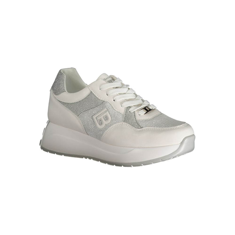 White Polyester Sneaker