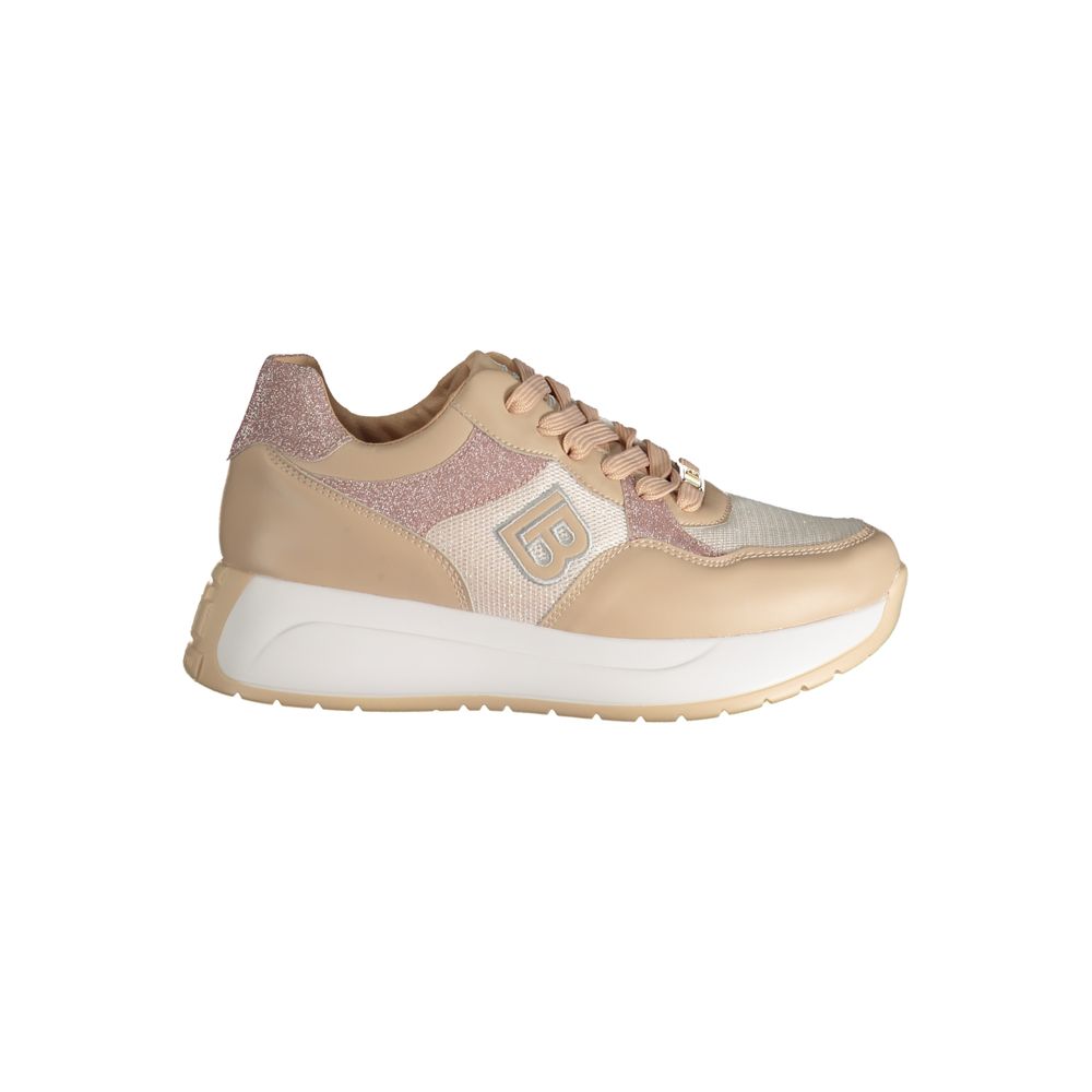 Beige Polyester Sneaker