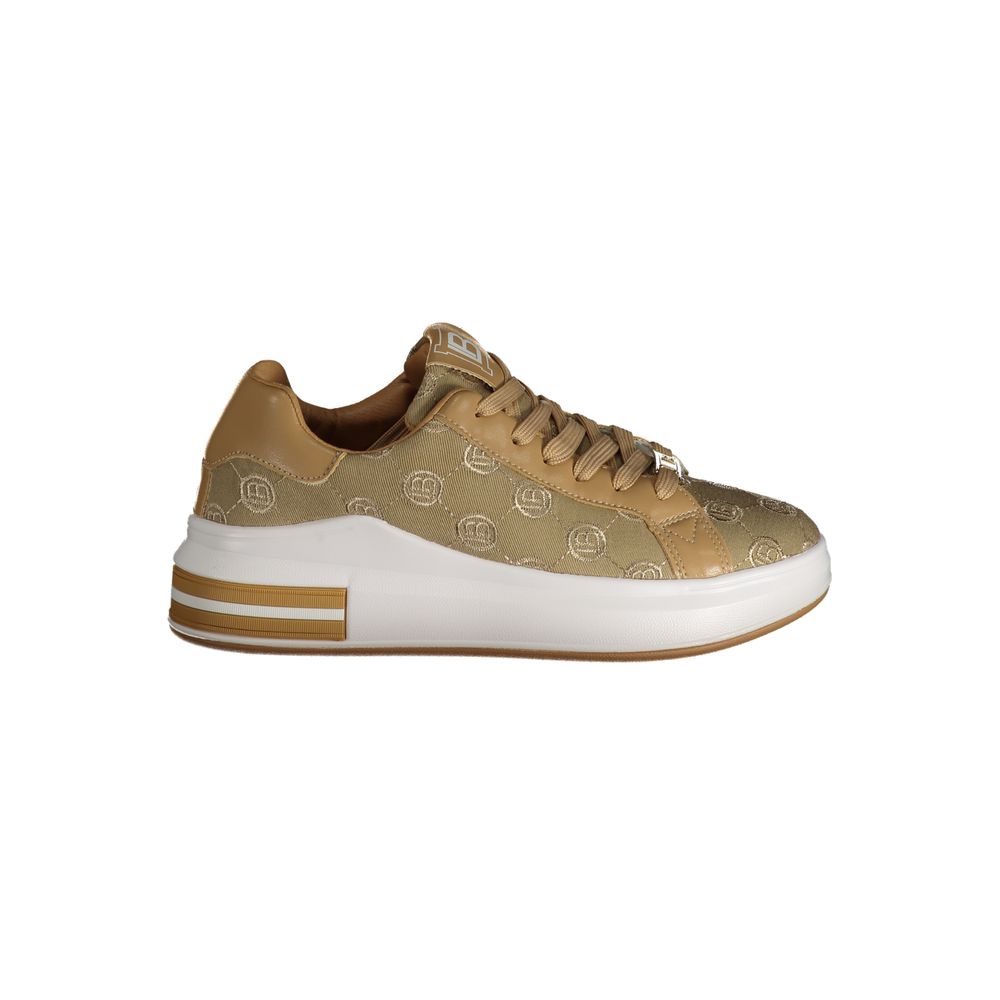 Beige Polyester Sneaker