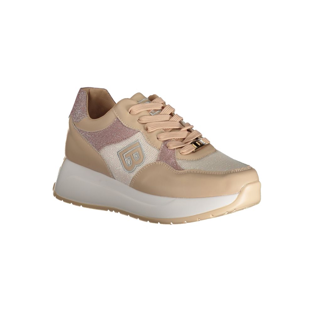 Beige Polyester Sneaker