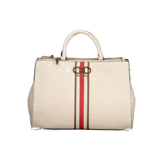 Beige Polyethylene Handbag