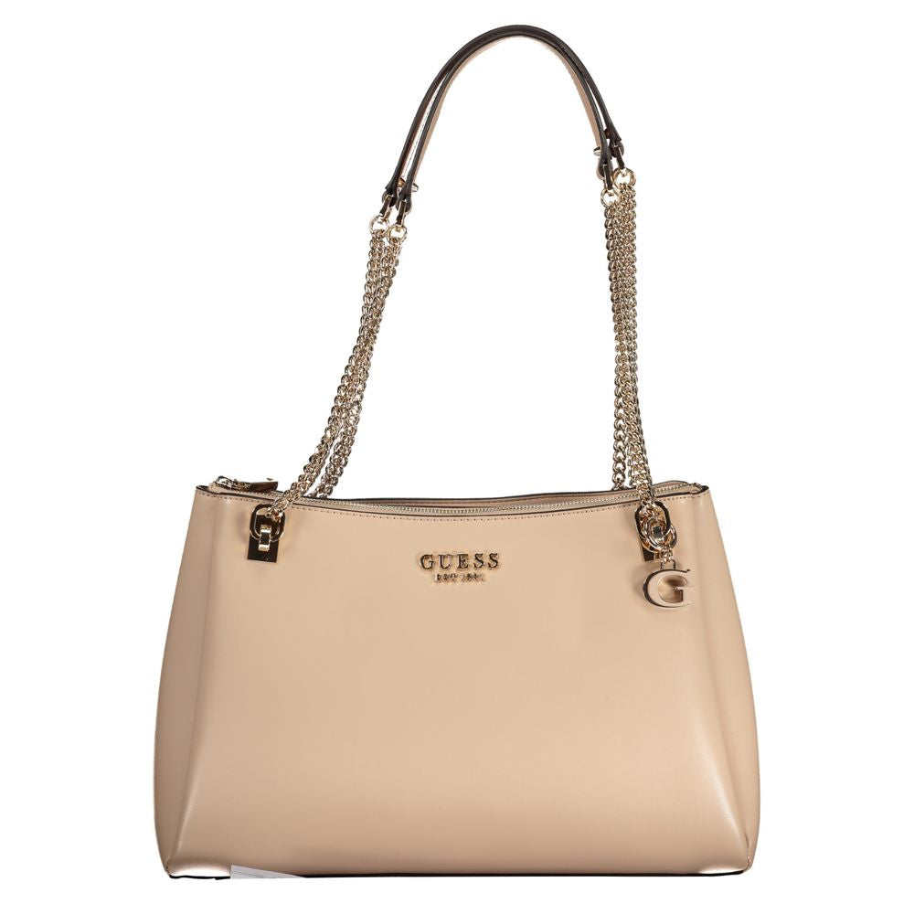 Beige Polyethylene Handbag