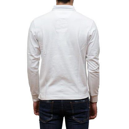 White Cotton Polo Shirt