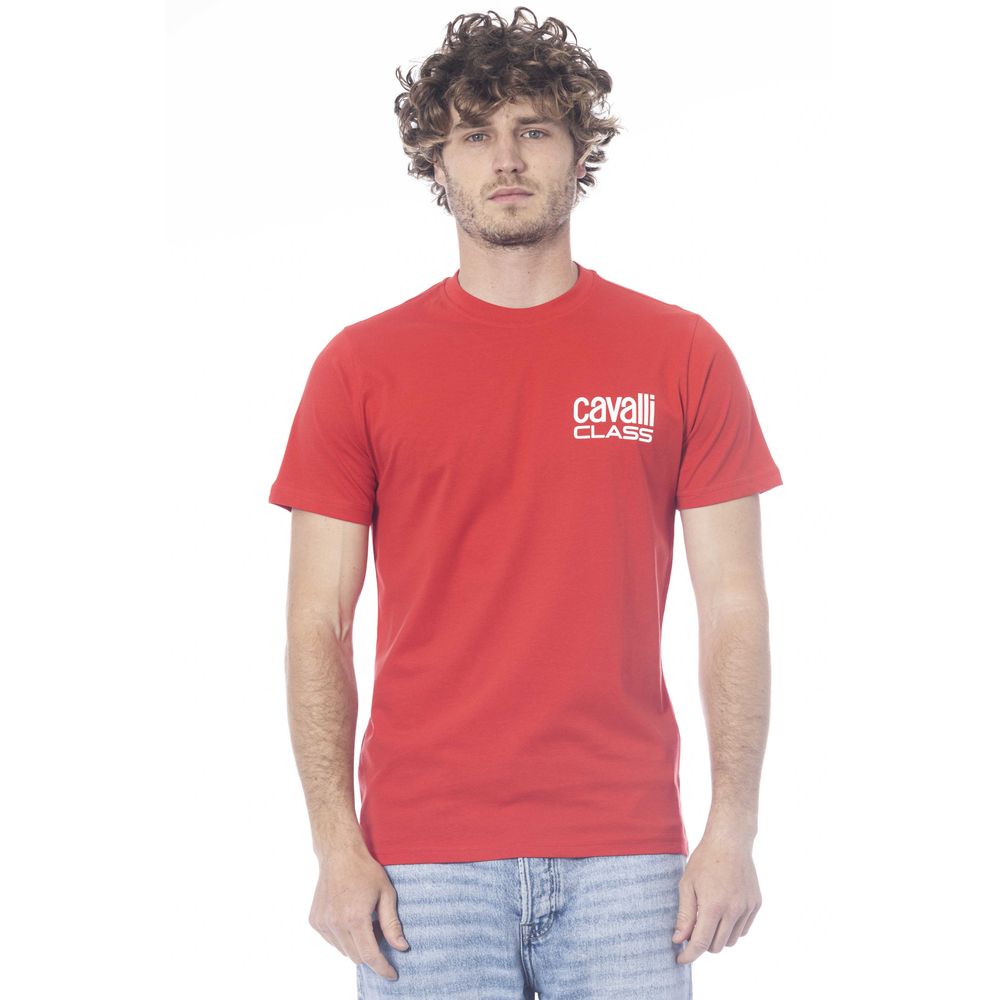 Red Cotton Men T-Shirt