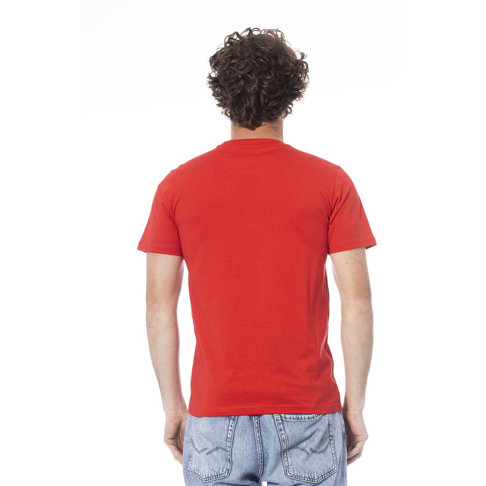 Red Cotton Men T-Shirt