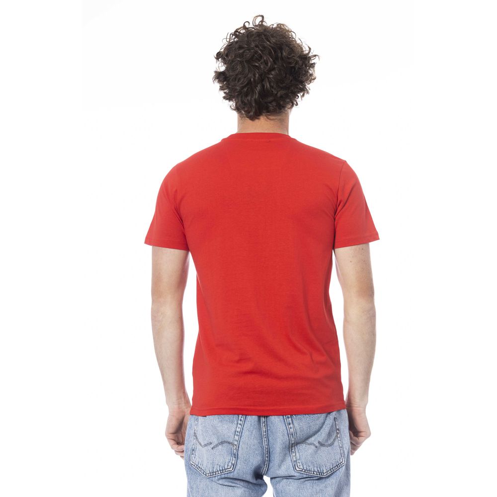 Red Cotton Men T-Shirt