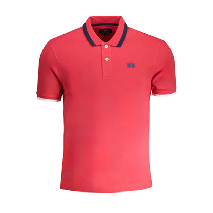 Red Cotton Polo Shirt