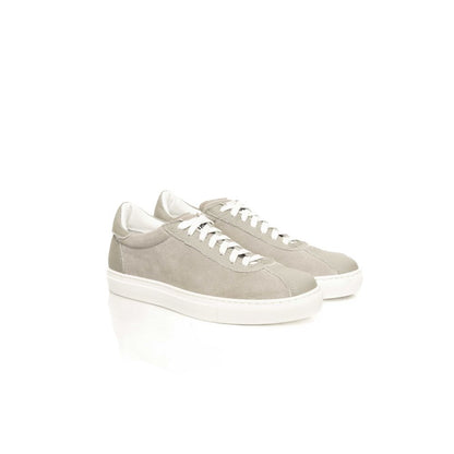 Gray Leather Men Sneaker