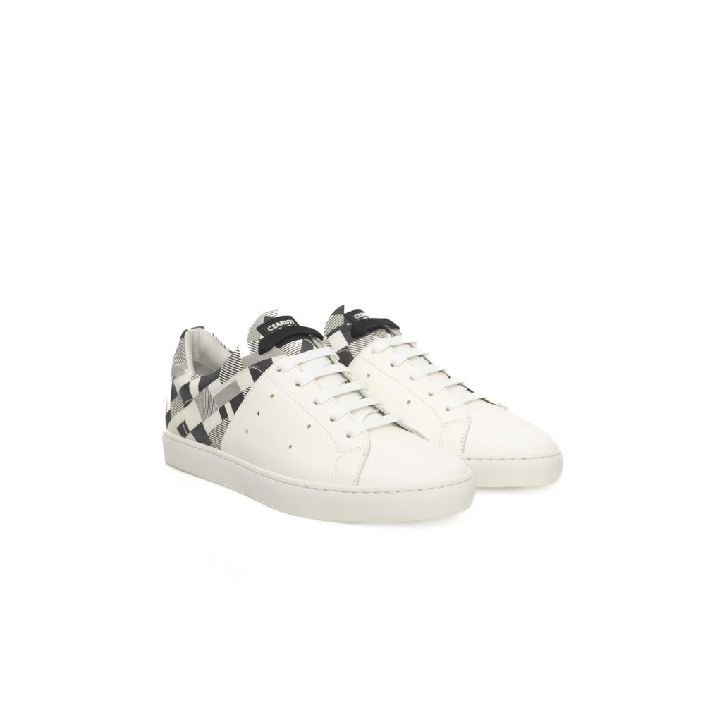 White Calf Leather Men Sneaker