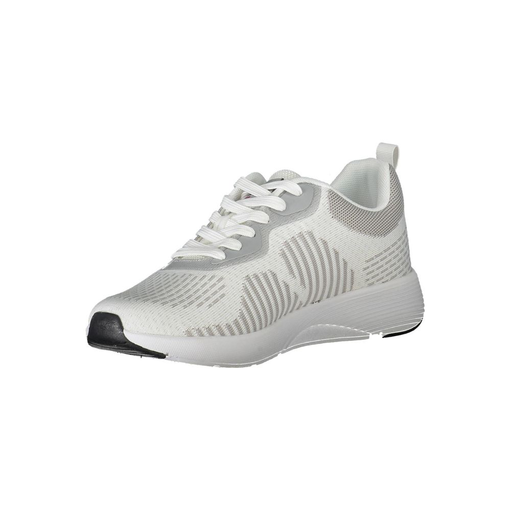 White Polyester Sneaker