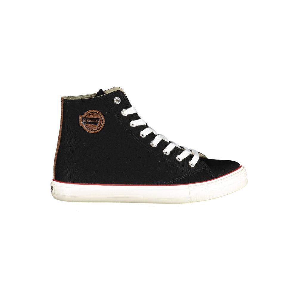 Black Polyester Sneaker