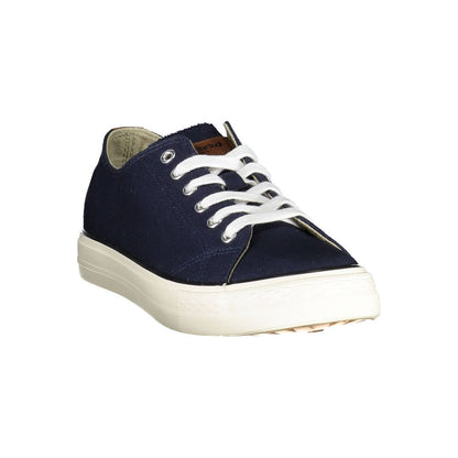 Blue Polyester Sneaker