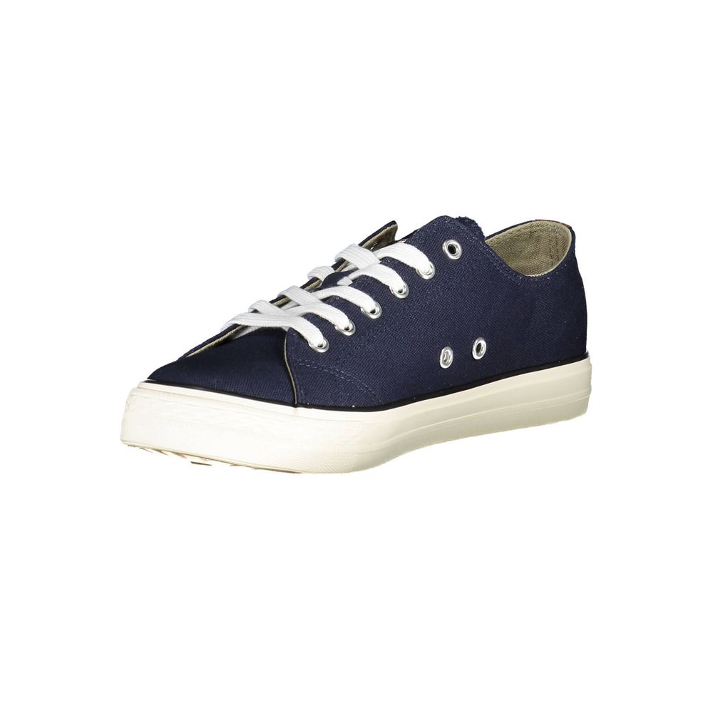 Blue Polyester Sneaker