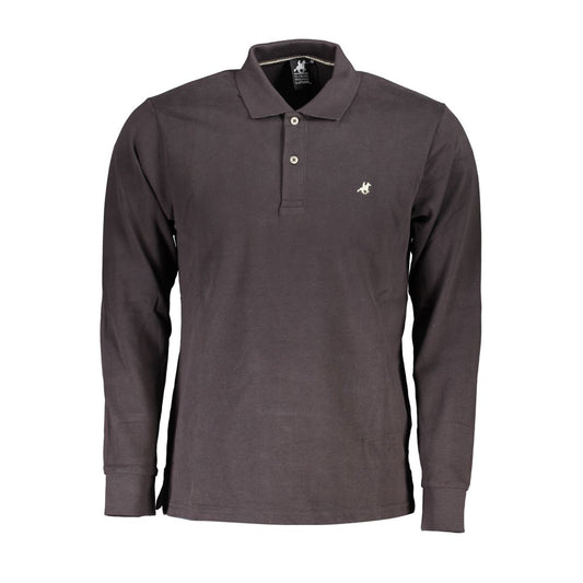 Gray Cotton Polo Shirt