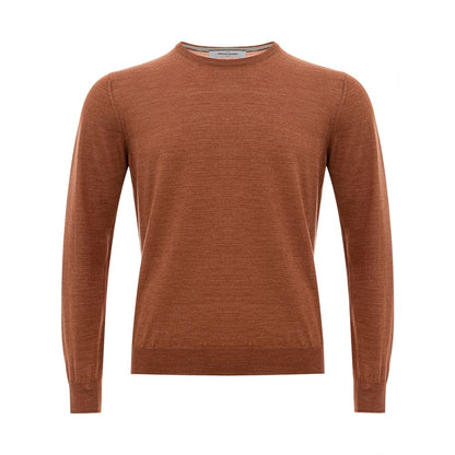 Elegant Woolen Brown Sweater for Men