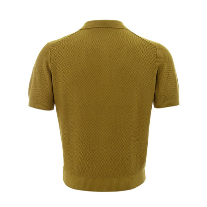 Elegant Green Cotton Polo