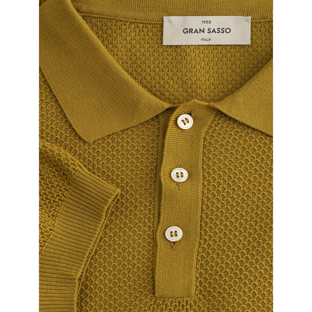 Elegant Green Cotton Polo