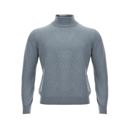 Elegant Cashmere Gray Men's Sweater