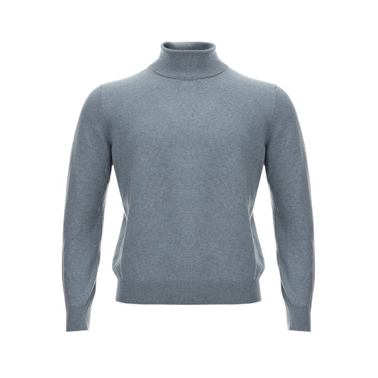 Elegant Cashmere Gray Men's Sweater