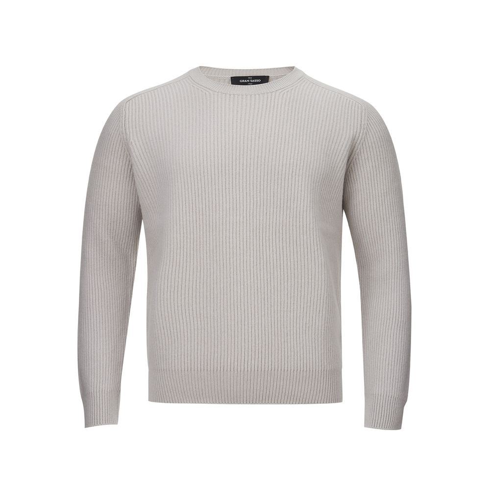 Elegant Cashmere Men's Gray Sweater